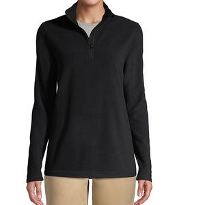 Lands’ End Women's Lightweight Fleece Quarter Zip Pullover Size Large Petite